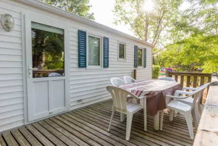 Location - Mobil-Home 3 Chambres - Terrasse Non Couverte (Lits Superposés) - Camping Le Trel
