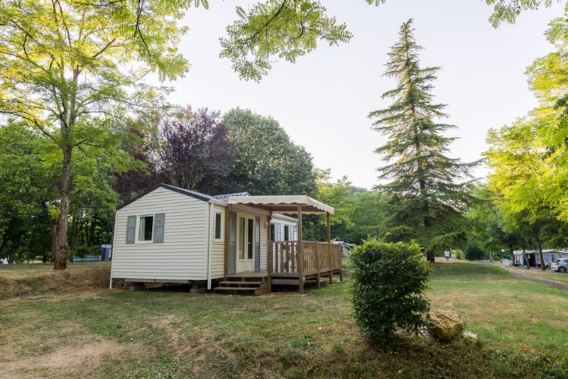Mobilheim 2 Schlafzimmer CONFORT - Halbüberdachte Terrasse