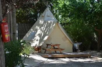 Mietunterkunft - Tipi 18M² (Ohne Sanitäranlagen) - Camping  L'Oasis Palavasienne et Eden camping
