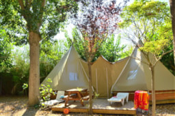 Huuraccommodatie(s) - Wigwam Tent 33M² (Zonder Privé Sanitair) - Camping  L'Oasis Palavasienne