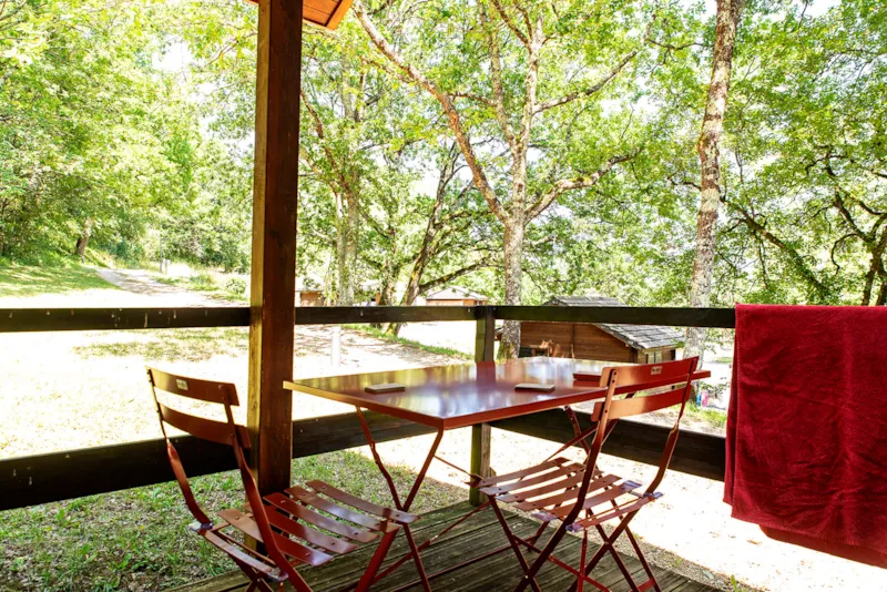 Ecolodge Bois Standard 12 À 17M² (1 Chambre) + Terrasse Couverte 4M²  (Sans Sanitaires)