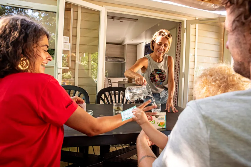 Mobil-Home Confort Pmr 29M² (2Chambres) + Lv + Tv + Terrasse Semi-Couverte 6M² 4 Personnes.