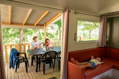 Mobile home Confort 29m² (2 bedrooms) + Half-covered terrace 6m²