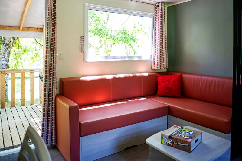 Mobil-Home Confort 35 M² (3 Chambres) + Lv + Tv + Terrasse Semi-Couverte 6M²