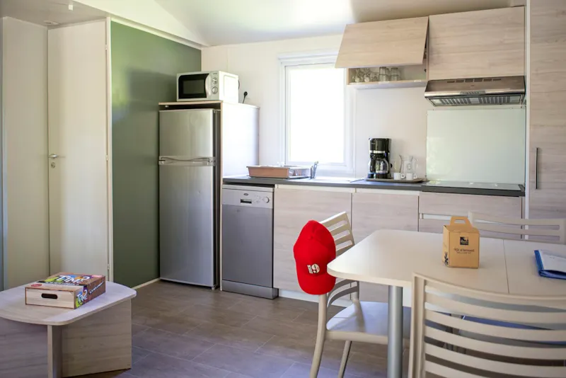 Mobil-Home Confort 35 M² (3 Chambres) + Lv + Tv + Terrasse Semi-Couverte 6M²