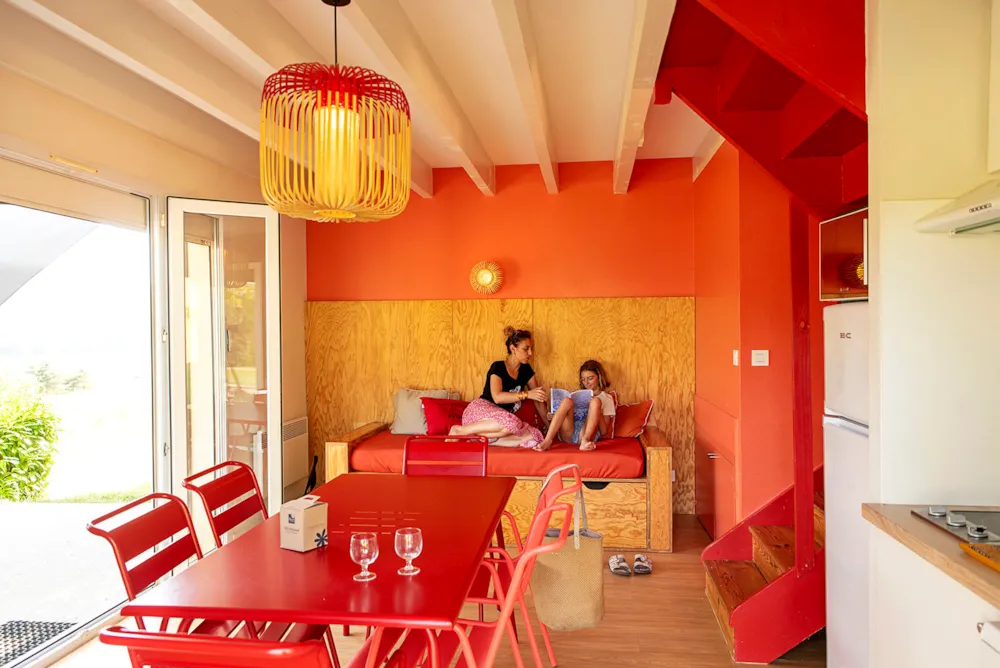 Accommodation - Gîte 32M² / 2 Bedrooms - Terrace - Flower Camping du Lac du Causse