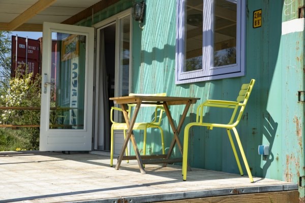 zeecontainerwoning met privé-sanitair 4 pers.