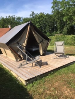 Location - Tente Moorea -Chambre De Plein Air -  2 Personnes - Camping Val Vert en Berry