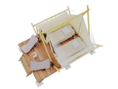 Lodge Standard Tent - 1 bedroom - without bathroom + terrace