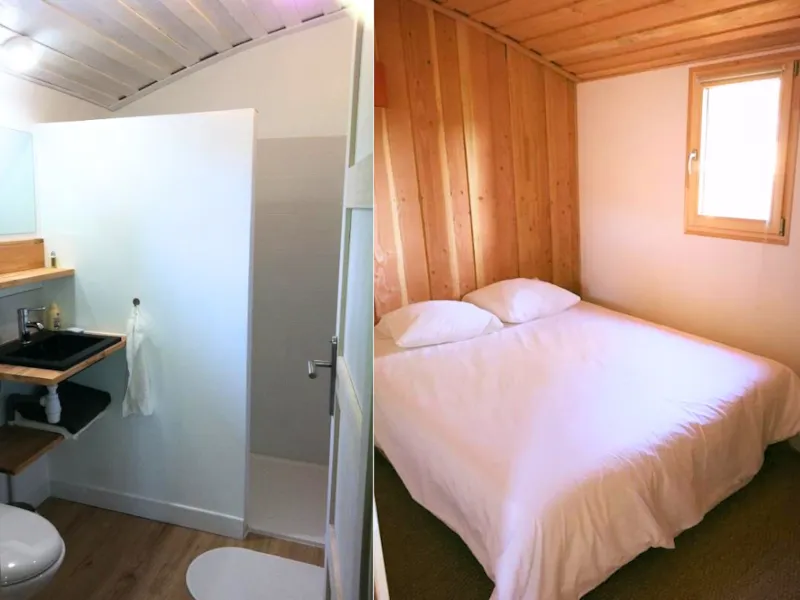Cabane Standard - 25M² - 1 Chambre + Terrasse Couverte + Tv