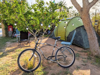 Pitch for tent