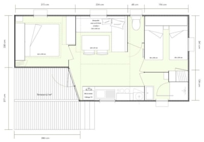Cottage GOYAVE - 25m² - Half-covered terrace - 2 bedrooms — 9