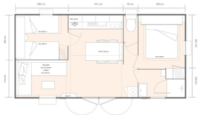 Cottage PITAYA - 28m² - Half-covered terrace - 2 bedrooms — 10