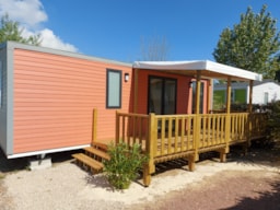 Huuraccommodatie(s) - Cottage Papaye - 33M² - Half-Schaduwrijk Terras - 3 Kamers - Camping Le Bois Verdon
