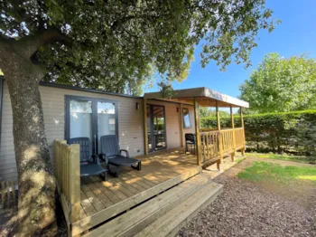 Huuraccommodatie(s) - Stacaravan Premium "Terre Et Dune" - 32M² - Half-Schaduwrijk Terras - 2 Kamers - Nieuw 2024 - Camping Le Bois Verdon