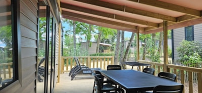 Cottage PREMIUM "TERRE et FORET" - 35m² - Half-covered terrace - 3 bedrooms - New 2024 — 2