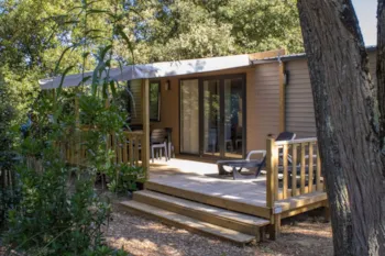 Huuraccommodatie(s) - Stacaravan Premium "Terre Et Foret" - 35M² - Half-Schaduwrijk Terras - 3 Kamers - Nieuw 2024 - Camping Le Bois Verdon