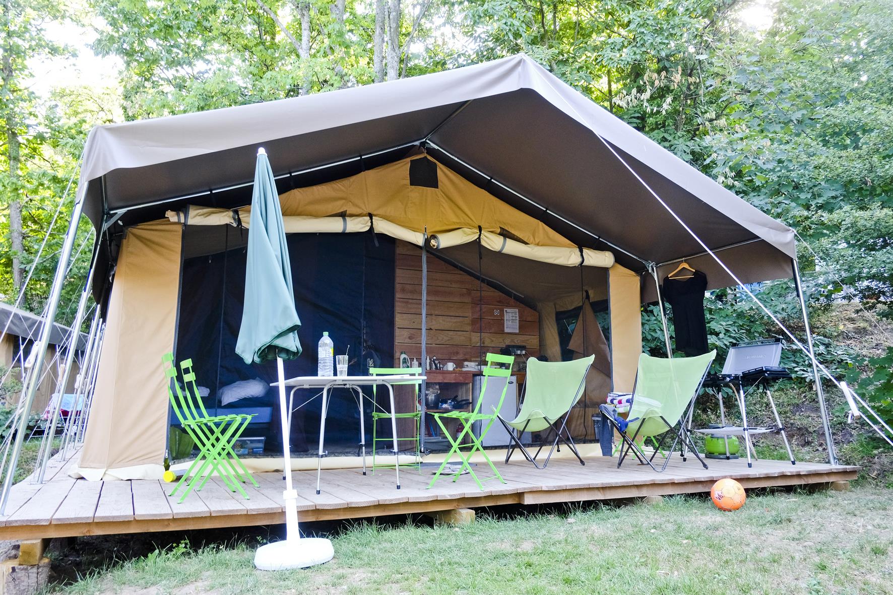 Location - Tente Toile & Bois Sweet - Camping Huttopia Landes Sud