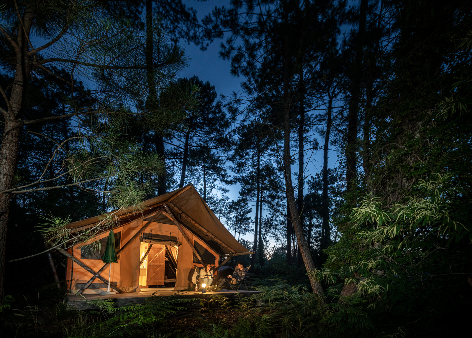 Location - Tente Trappeur Ii - Camping Huttopia Landes Sud
