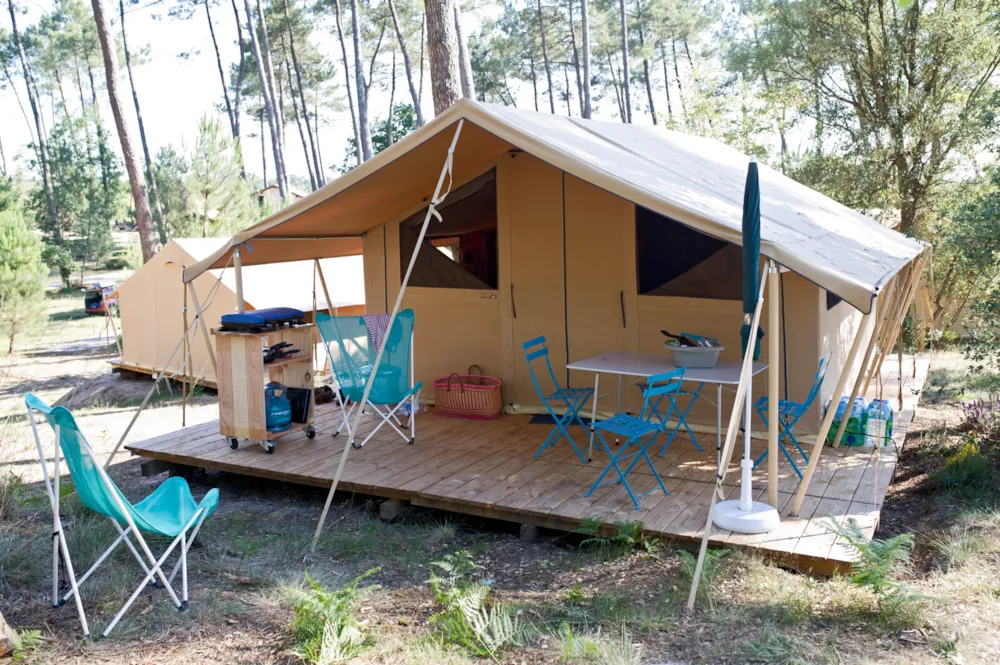 Mietunterkunft - Zeltbungalow Classic Iv - Huttopia Landes Sud