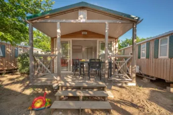Mietunterkunft - Mobilheim Habana Top Presta - 25M² - 2 Schlafzimmer - Clico Chic - Camping Palmira Beach