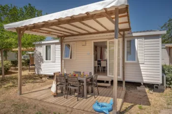Mietunterkunft - Mobilheim Resort Clim Tv - 29M² - 3 Schlafzimmer - Clico Chic - Camping Palmira Beach