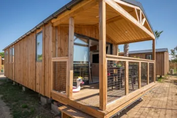 Mietunterkunft - Mobilheim Kim Top Presta Blick Auf Die Dünen - 32M² - 3 Schlafzimmer - Clico Chic - Camping Palmira Beach