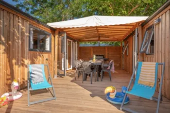 Mietunterkunft - Mobilheim Tribu + Top Presta - 51M² - 5 Schlafzimmer - Clico Chic - Camping Palmira Beach