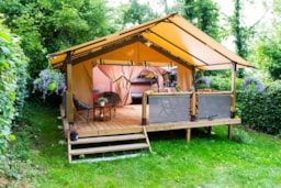 Huuraccommodatie(s) - Lodge Victoria (2 Slaapkamers - Zonder Privé Sanitair) - Camping les Floralies