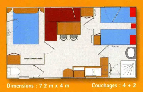 Location - Mobil-Home 27 M² - image n°7 - Camping municipal le Pré Coulet