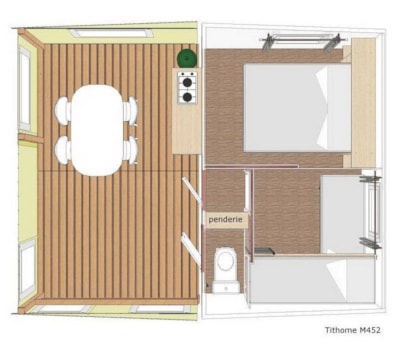 Tithome 2 bedrooms with toilet but no bathroom + terrace — 5