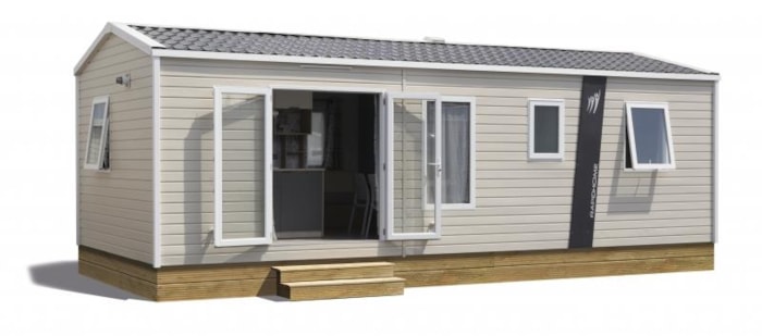 Mobil Home Lodge 87 3 Chambres 1 Sdb - 33 M² + Terrasse Semi Couverte