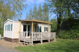 Location - Mobil Home Titania   2 Chambres - 32M² + Terrasse Semi Couverte - Camping Le Clos de Balleroy