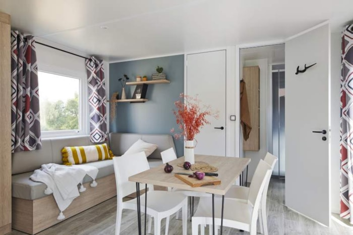 Mobil Home Lodge 770 Confort Plus 2 Chambres - 30 M² + Terrasse Semi Couverte