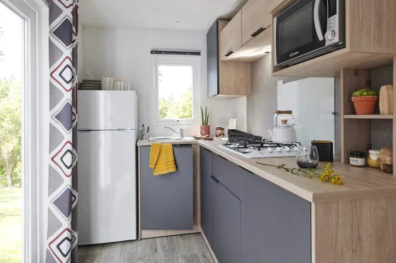 Mobil Home Lodge 770 Confort Plus 2 Chambres - 30 M² + Terrasse Semi Couverte