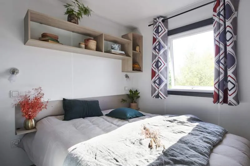 Mobil Home Lodge 770 Confort Plus 2 Chambres - 30 M² + Terrasse Semi Couverte