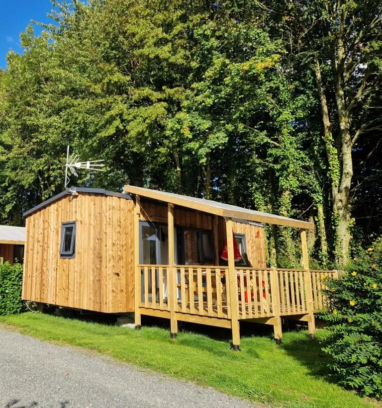 Mobil Home Cabane Surfer 2 Chambres - 25 M² + Terrasse Semi Couverte