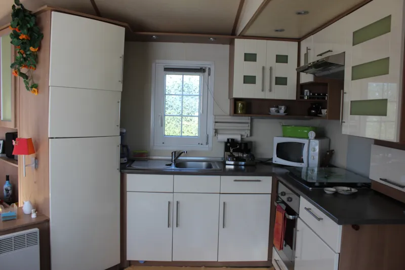 Mobil Home Premium Villa 2 Chambres - 40 M² + Terrasse Semi Couverte + Grand Jardin