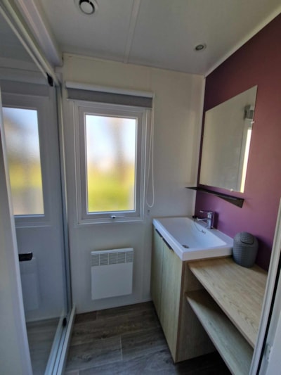 Lodge 100 Comfort Plus mobile home 3 bedrooms - 2 bathrooms - 40 m² + semi-covered terrace — 4