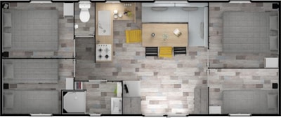 Mobilhome Detente Premium 36m² - 4 bedrooms + television and dishwasher — 10
