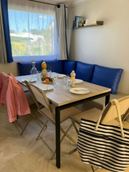 Huuraccommodatie(s) - Stacaravan Club 5 27M²- 2 Slaapkamers  + Televisie - Camping du Vieux Château