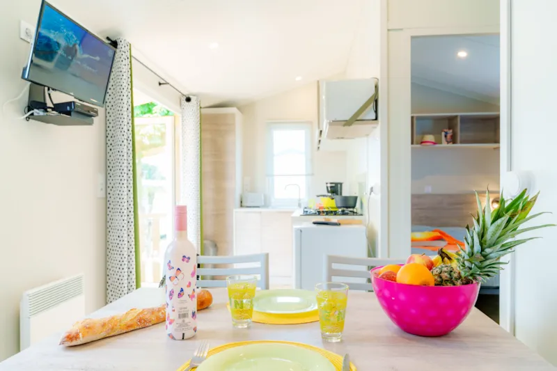 Mobil-Home Escale 20M² - 1 Chambre + Télévision