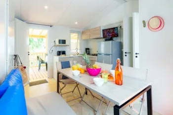 Mietunterkunft - Mobilheim Club 5 27M² - 2 Zimmer + Fernsehen - Camping du Vieux Château