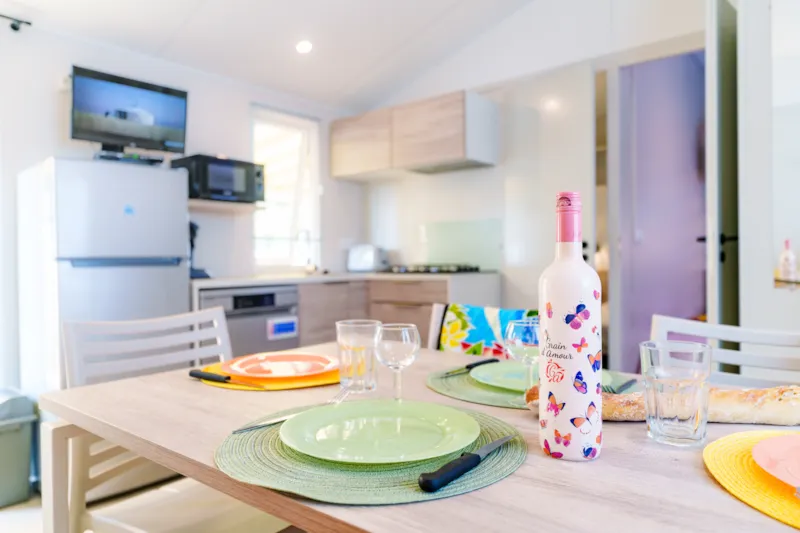 Mobil-Home Quiétude Premium 35M² - 3 Chambres + Télévision, Lave Vaisselle Et Transat/Chiliennes