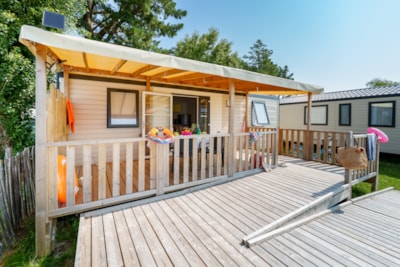32m² mobile home for people with reduced mobility - 2 bedrooms + television and dishwasher — 1