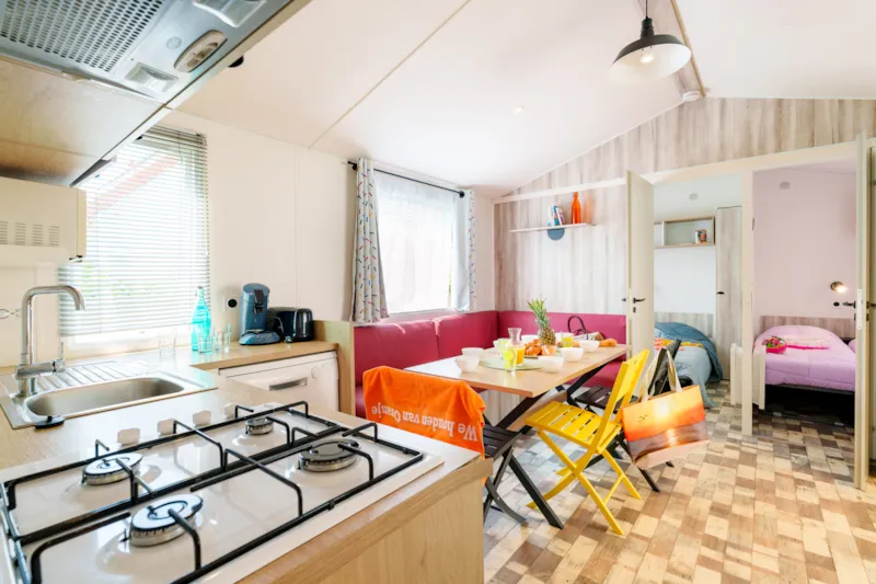 Mobil-Home Détente Premium 36M² - 4 Chambres + Télévision Et Lave Vaisselle