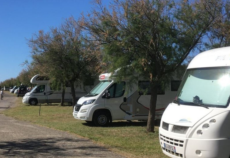 Stellplatz für Wohnmobil mit Strom