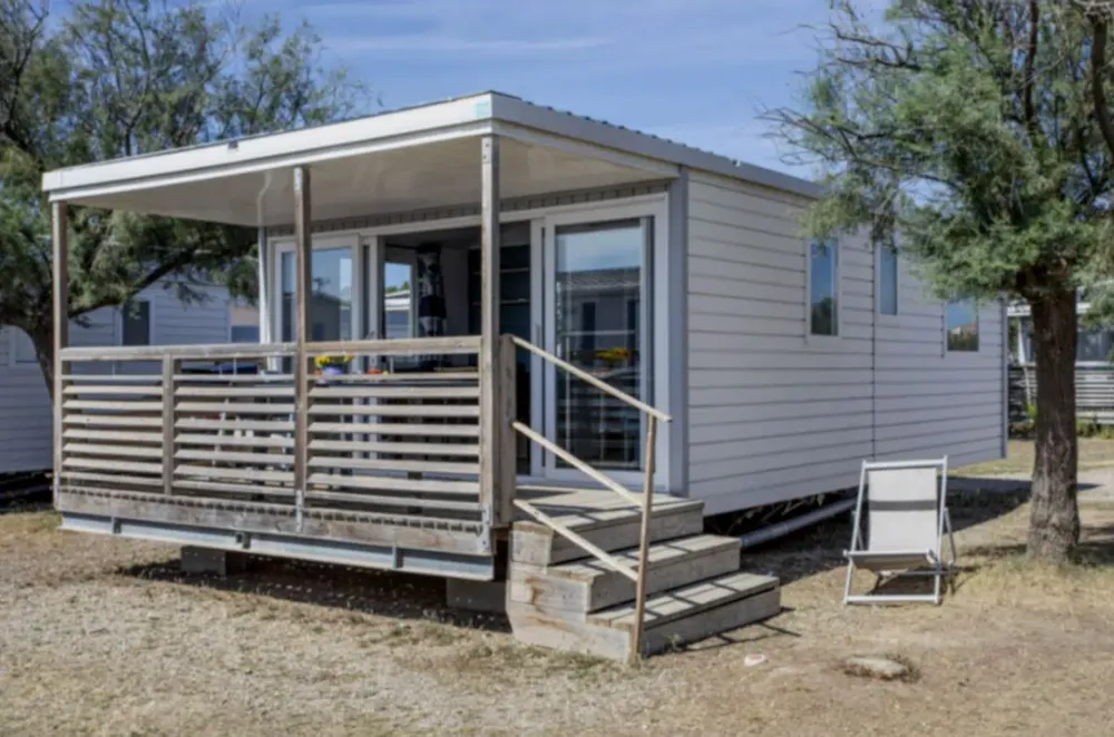 Mietunterkunft - Mobilheim Premium - 2 Schlafzimmer - Camping Paradis Barberousse