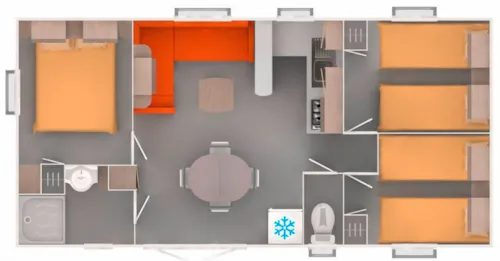 Accommodation - Mobile-Home 33M² 3 Bedrooms - image n°1 - Camping des Chavannes
