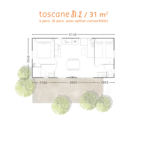 Locatif - MOBILHEIM TOSKANA 020 - Camping des Chavannes